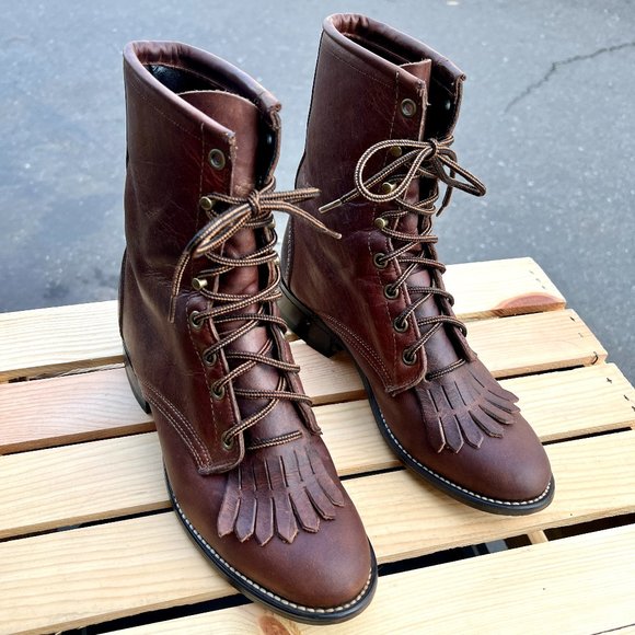Laredo | Shoes | Laredo Usa Boots Womens Size 7 Lace Up  display picture 3